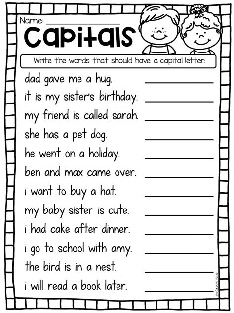 Grammar and Writing Worksheets .
